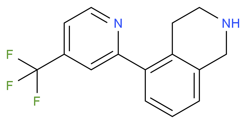 5-[4-(trifluoromethyl)pyridin-2-yl]-1,2,3,4-tetrahydroisoquinoline_分子结构_CAS_)