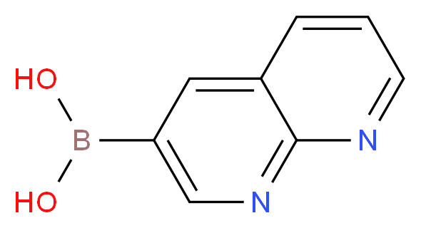 1,8-naphthyridin-3-ylboronic acid_分子结构_CAS_1229042-02-7)