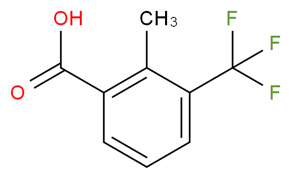 2-Methyl-3-(trifluoromethyl)benzoic acid_分子结构_CAS_62089-35-4)