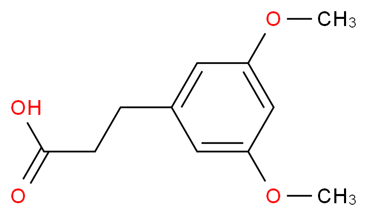 3-(3,5-Dimethoxyphenyl)propanoic acid_分子结构_CAS_717-94-2)