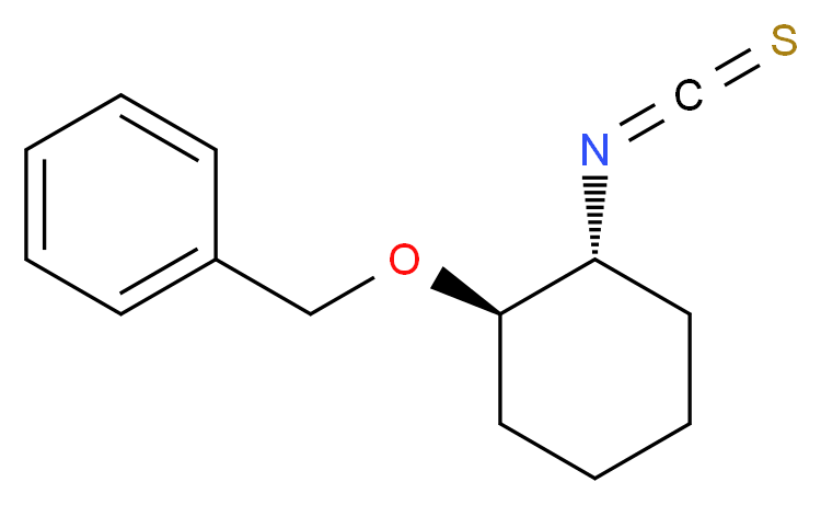 (1R,2R)-(-)-2-苄氧基环己基硫代异氰酸酯_分子结构_CAS_745783-98-6)