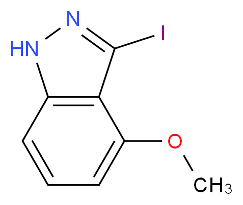 3-IODO-4-METHOXY-1H-INDAZOLE_分子结构_CAS_944898-81-1)