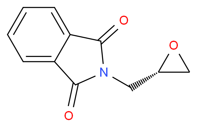 (S)-(+)-N-(2,3-环氧丙基)邻苯二甲酰亚胺_分子结构_CAS_161596-47-0)