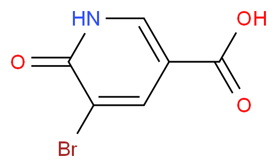 5-Bromo-6-oxo-1,6-dihydro-3-pyridinecarboxylic acid_分子结构_CAS_41668-13-7)