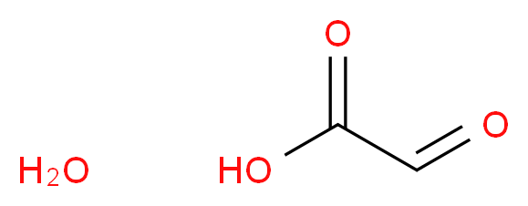 2-oxoacetic acid hydrate_分子结构_CAS_563-96-2