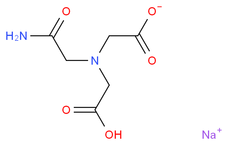 sodium 2-[(carbamoylmethyl)(carboxymethyl)amino]acetate_分子结构_CAS_7415-22-7