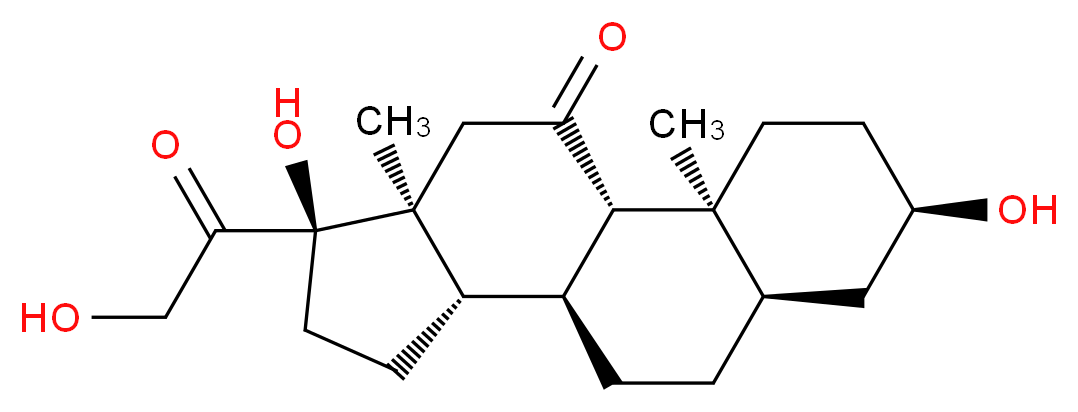 Tetrahydrocortisone_分子结构_CAS_53-05-4)