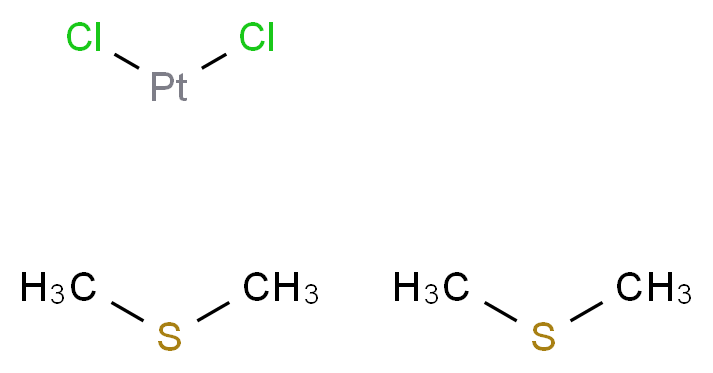 bis((methylsulfanyl)methane); dichloroplatinum_分子结构_CAS_55449-91-7