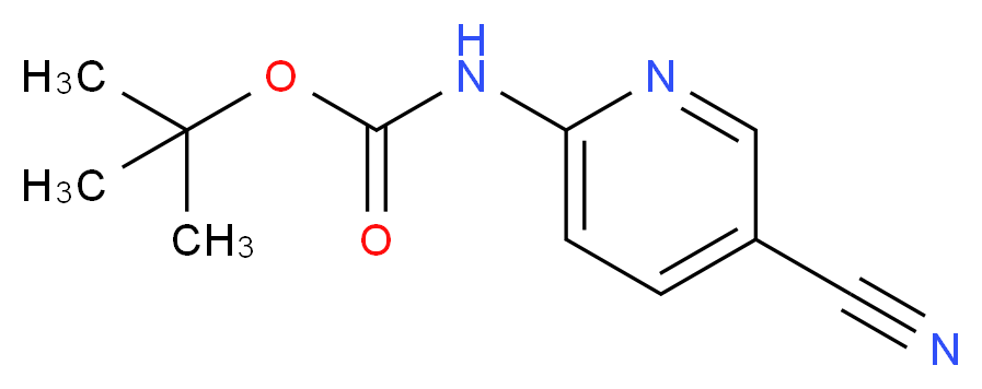 tert-butyl N-(5-cyanopyridin-2-yl)carbamate_分子结构_CAS_814263-30-4