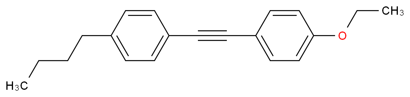 1-正丁基-4-[(4-乙氧苯基)乙炔基]苯_分子结构_CAS_85583-83-1)