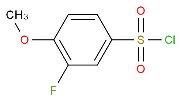 3-Fluoro-4-methoxybenzenesulfonyl chloride_分子结构_CAS_67475-55-2)