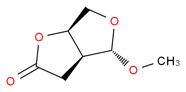 (3aS,4S,6aR)-Tetrahydro-4-methoxyfuro[3,4-b]furan-2(3H)-one_分子结构_CAS_866594-60-7)