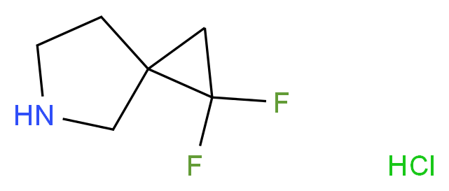 1,1-difluoro-5-azaspiro[2.4]heptane hydrochloride_分子结构_CAS_1215166-77-0