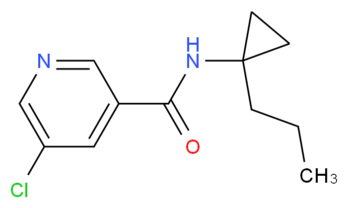 5-chloro-N-(1-propylcyclopropyl)nicotinamide_分子结构_CAS_)