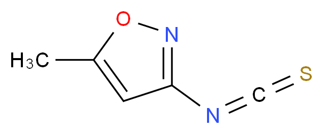 3-isothiocyanato-5-methyl-1,2-oxazole_分子结构_CAS_321309-33-5