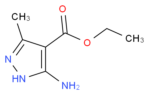 ethyl 5-amino-3-methyl-1H-pyrazole-4-carboxylate_分子结构_CAS_23286-70-6
