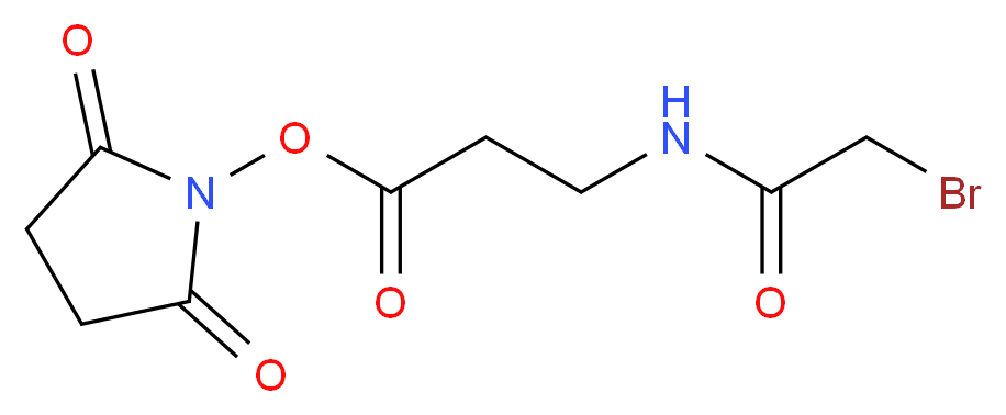 N-Succinimidyl 3-(Bromoacetamido)propionate_分子结构_CAS_57159-62-3)