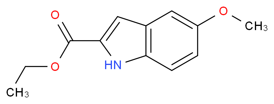 Ethyl 5-methoxy-1H-indole-2-carboxylate_分子结构_CAS_)
