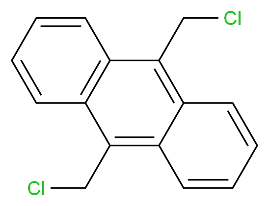 9,10-bis(chloromethyl)anthracene_分子结构_CAS_10387-13-0