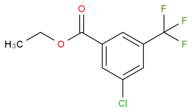 Ethyl 3-chloro-5-(trifluoromethyl)benzoate_分子结构_CAS_1214366-88-7)