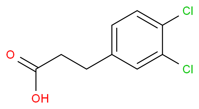 3-(3,4-Dichlorophenyl)propanoic acid_分子结构_CAS_)