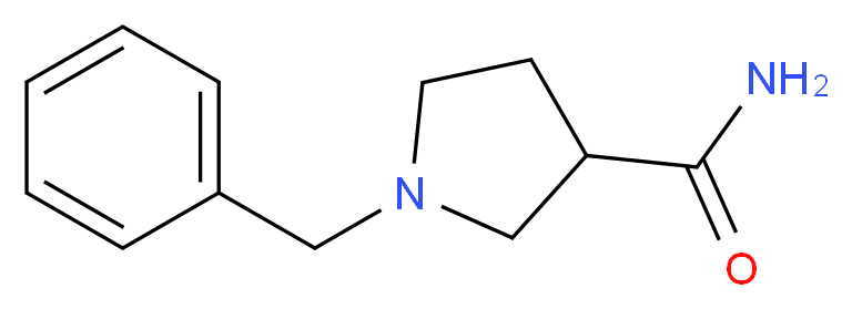 1-Benzyl-pyrrolidine-3-carboxylic acid amide_分子结构_CAS_115687-29-1)