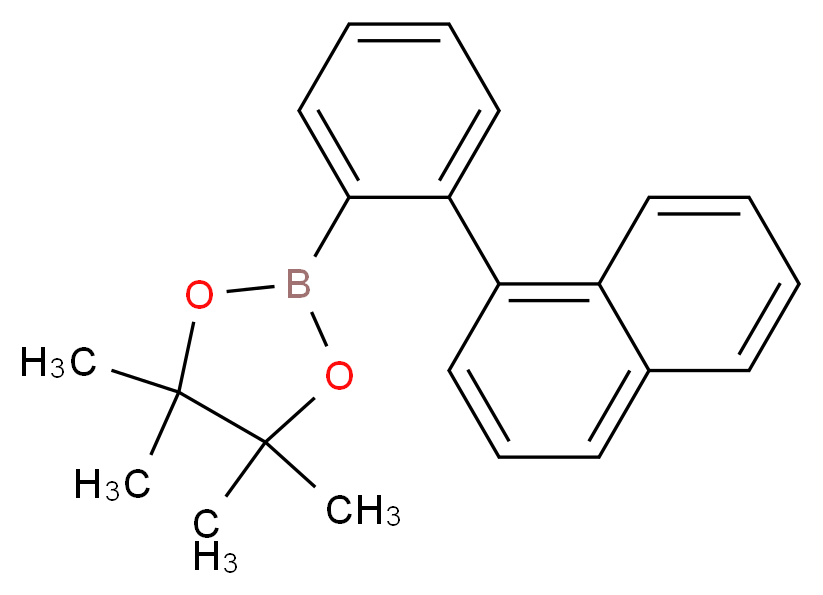 2-(1-萘基)苯硼酸频哪酯_分子结构_CAS_)