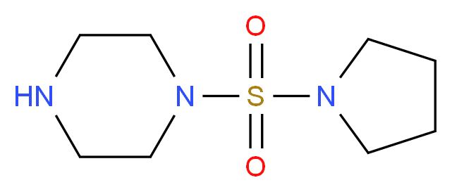 1-(pyrrolidine-1-sulfonyl)piperazine_分子结构_CAS_923681-40-7
