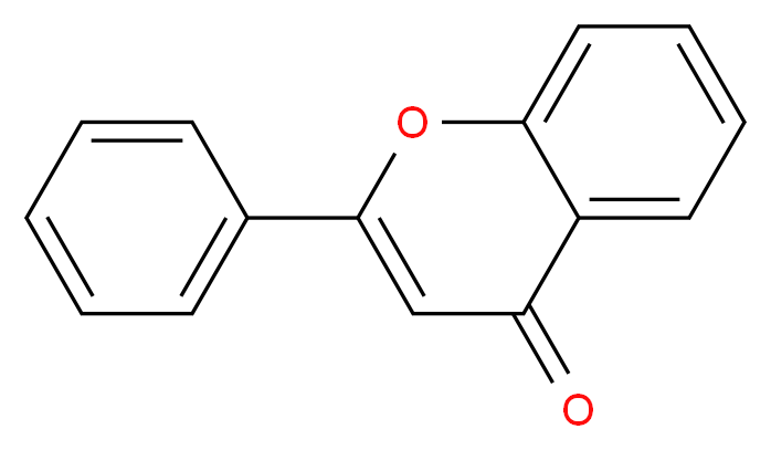 2-phenyl-4H-chromen-4-one_分子结构_CAS_525-82-6