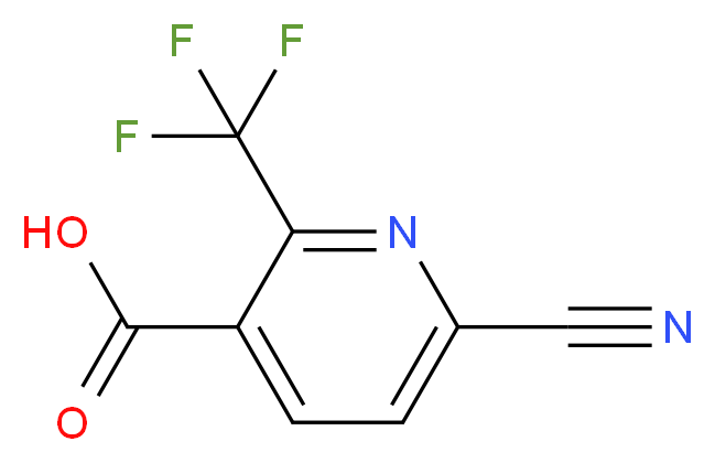 6-cyano-2-(trifluoromethyl)nicotinic acid_分子结构_CAS_1211537-27-7)