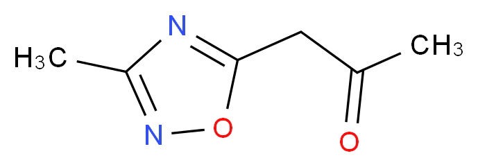 1-(3-methyl-1,2,4-oxadiazol-5-yl)acetone_分子结构_CAS_80196-64-1)