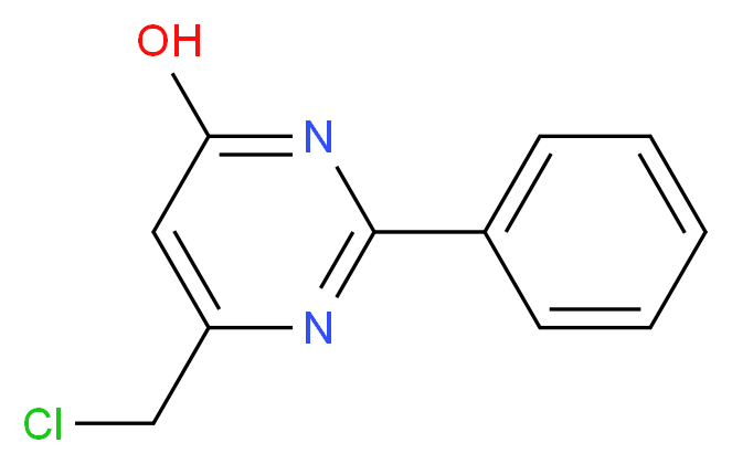 6-(Chloromethyl)-2-phenylpyrimidin-4-ol_分子结构_CAS_35252-98-3)