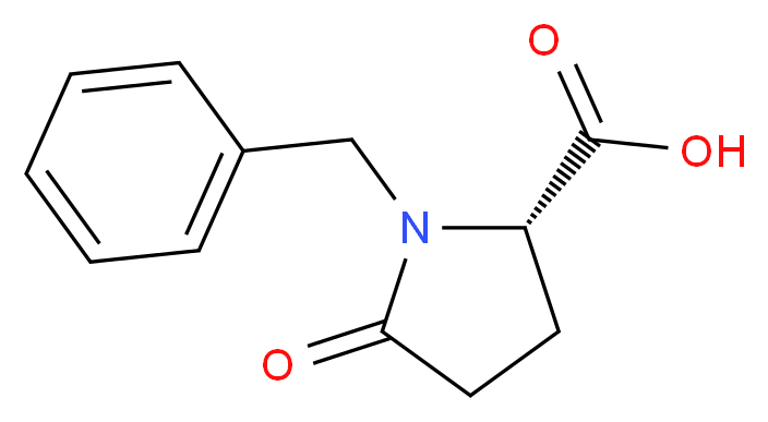 (S)-1-Benzyl-5-oxopyrrolidine-2-carboxylic acid_分子结构_CAS_7535-59-3)