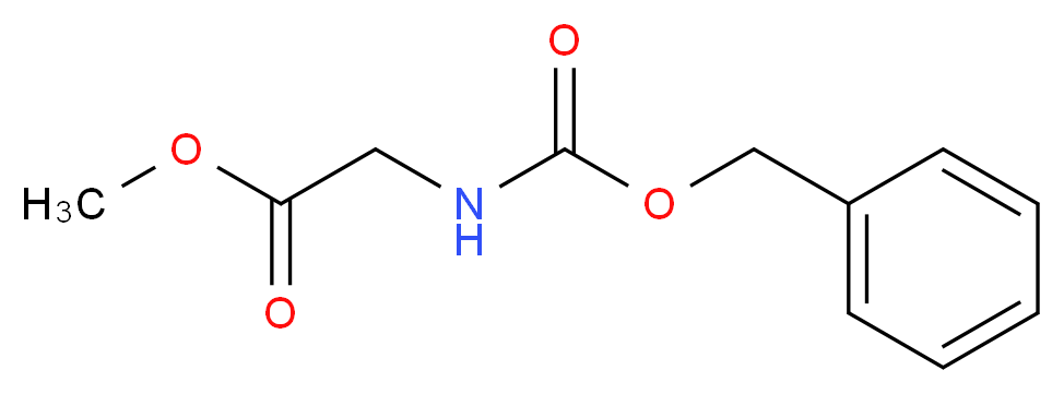 methyl 2-{[(benzyloxy)carbonyl]amino}acetate_分子结构_CAS_1212-53-9