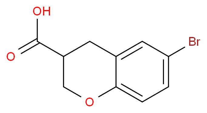 6-bromo-3,4-dihydro-2H-1-benzopyran-3-carboxylic acid_分子结构_CAS_923225-74-5
