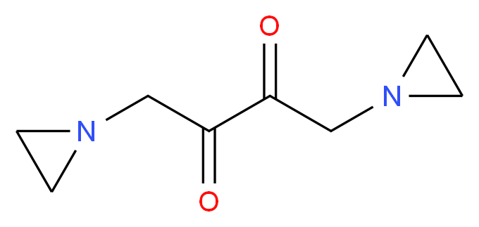 1,4-bis(aziridin-1-yl)butane-2,3-dione_分子结构_CAS_90434-64-3