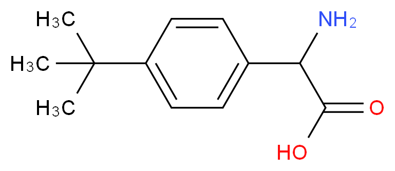 2-amino-2-(4-tert-butylphenyl)acetic acid_分子结构_CAS_299165-27-8