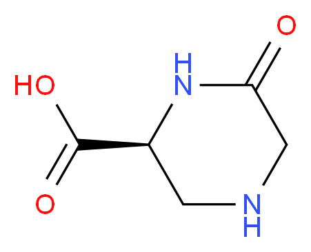 (2S)-6-oxopiperazine-2-carboxylic acid_分子结构_CAS_1240584-74-0