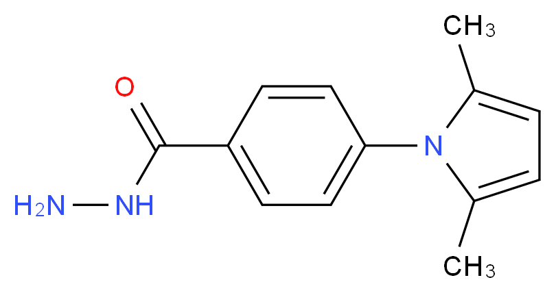 4-(2,5-Dimethyl-1H-pyrrol-1-yl)benzoic acid hydrazide_分子结构_CAS_26165-67-3)