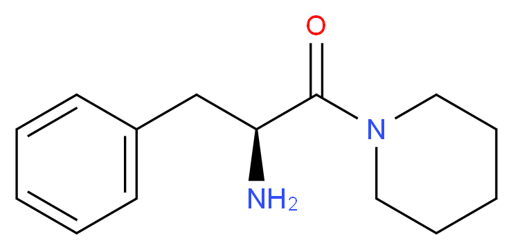 (2S)-2-amino-3-phenyl-1-(piperidin-1-yl)propan-1-one_分子结构_CAS_29618-19-7