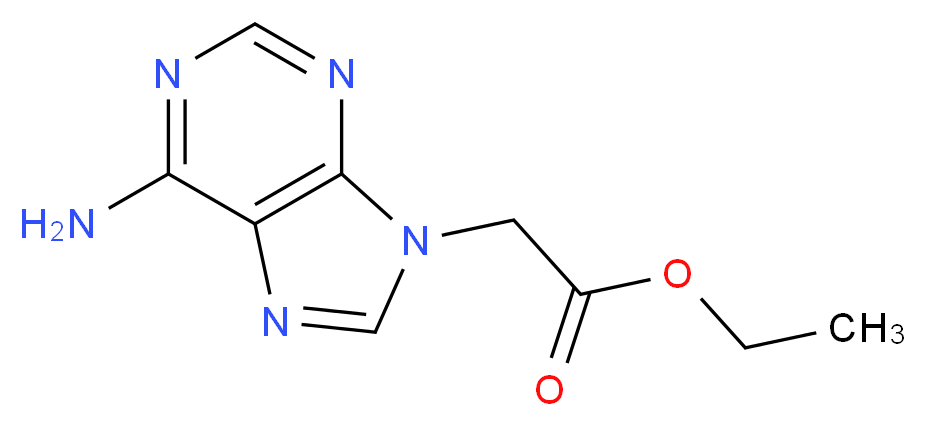 Ethyl adenine-9-acetate_分子结构_CAS_25477-96-7)