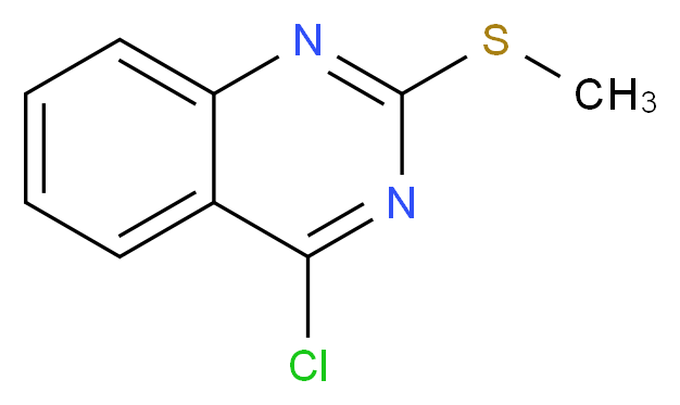 4-chloro-2-(methylsulfanyl)quinazoline_分子结构_CAS_58803-74-0