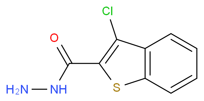 3-chloro-1-benzothiophene-2-carbohydrazide_分子结构_CAS_62524-21-4