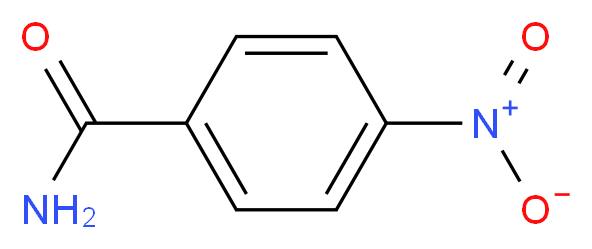 4-nitrobenzamide_分子结构_CAS_619-80-7