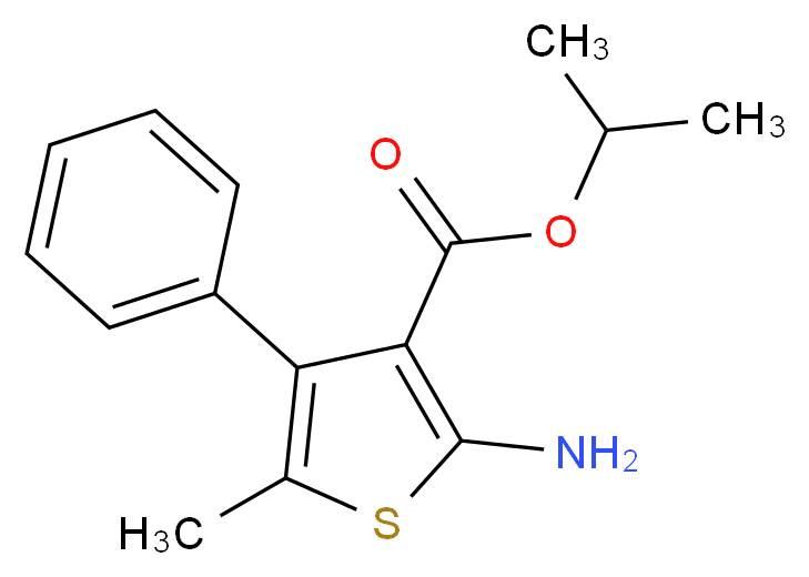 Isopropyl 2-amino-5-methyl-4-phenylthiophene-3-carboxylate_分子结构_CAS_)