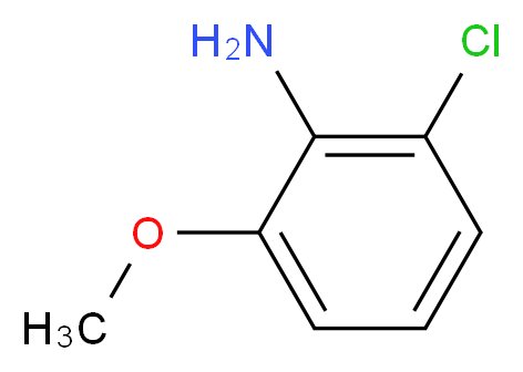 2-Chloro-6-methoxyaniline_分子结构_CAS_158966-62-2)