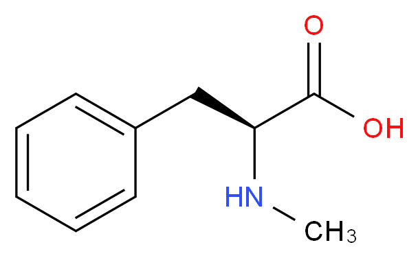 N-甲基-L-苯丙氨酸_分子结构_CAS_2566-30-5)