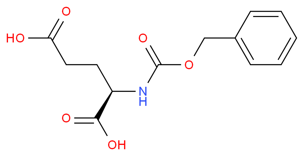 (2R)-2-{[(benzyloxy)carbonyl]amino}pentanedioic acid_分子结构_CAS_63648-73-7