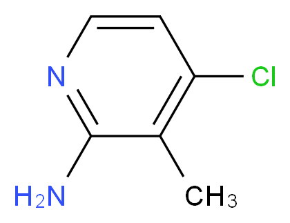 4-chloro-3-methylpyridin-2-amine
  4-chlror-3-methyl-2-aminopyridine_分子结构_CAS_1227595-52-9)