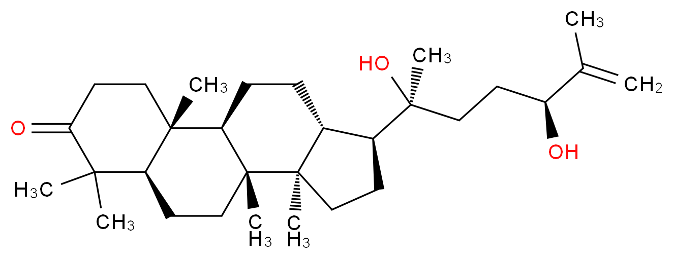 20,24-Dihydroxydammar-25-en-3-one_分子结构_CAS_75069-59-9)